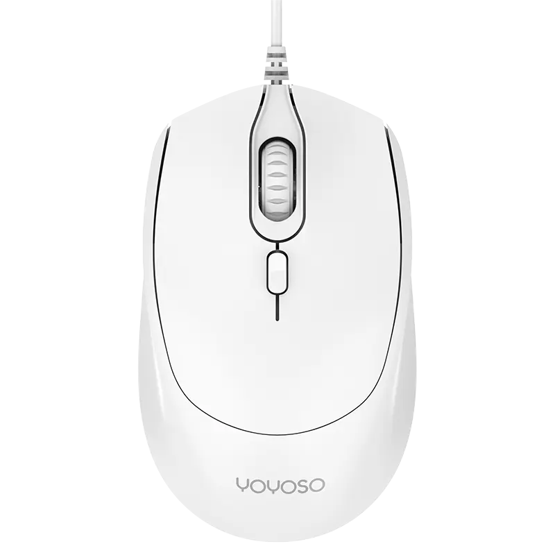 Wired business office mouse-white