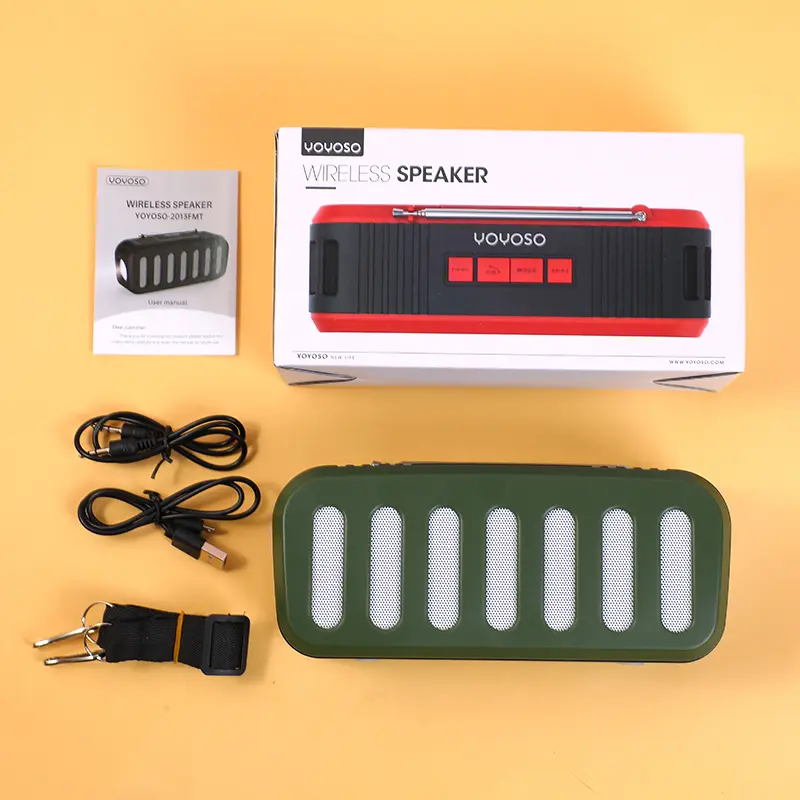 Antenna wireless speaker with solar pane