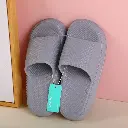 Checkered couple men's household slipper