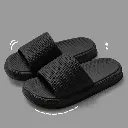 Checkered couple men's household slipper