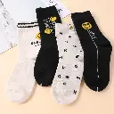 Jacquard smiling face children's mid-cal