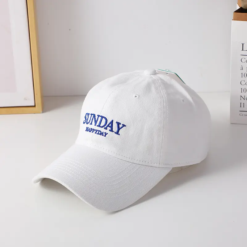 Sunday embroidered washable adult baseba