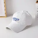 Sunday embroidered washable adult baseba