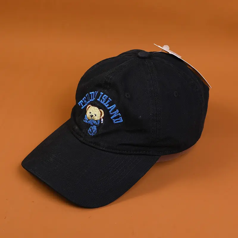 TEDDY ISLAND series baseball cap-black