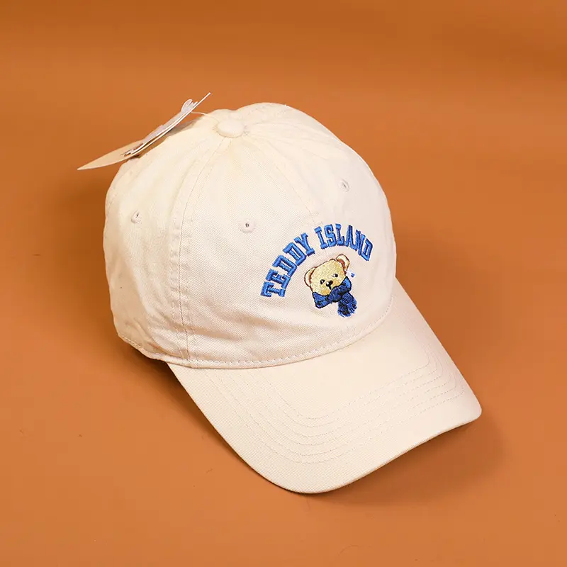 TEDDY ISLAND series baseball cap-beige