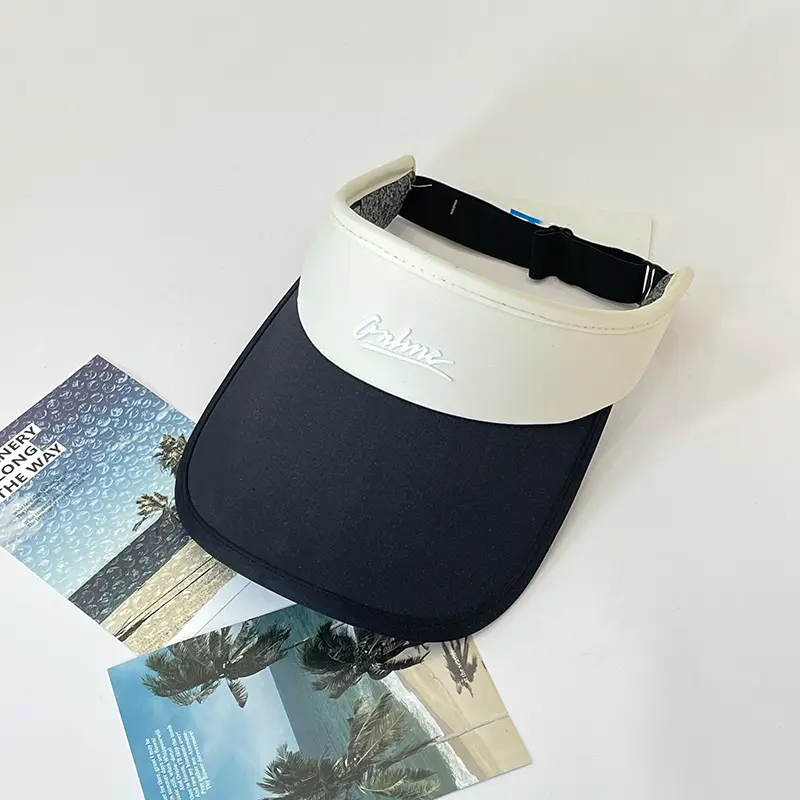 Hot stamping adult visor cap with logo-b