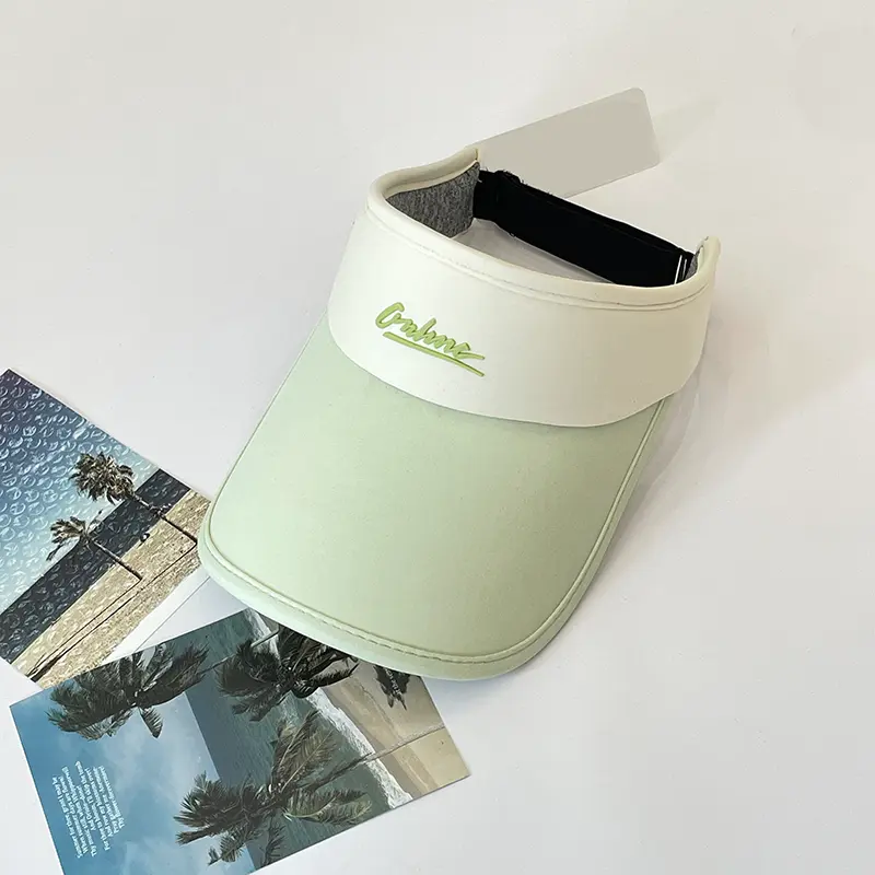 Hot stamping adult visor cap with logo-g