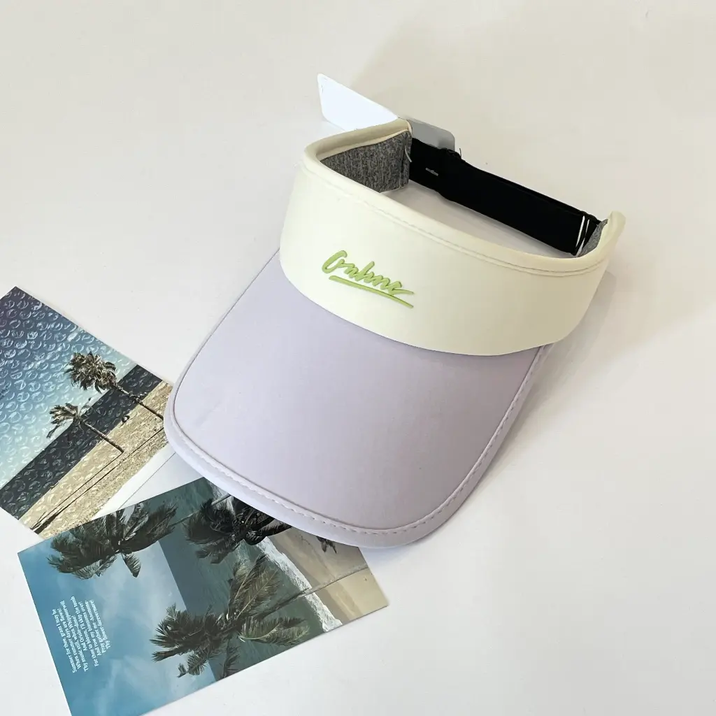 Hot stamping adult visor cap with logo-p