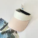 Hot stamping adult visor cap with logo-p