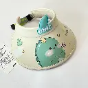 Cute dinosaur children's visor cap-beige