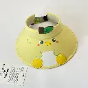 Cute chicken children's visor cap-yellow