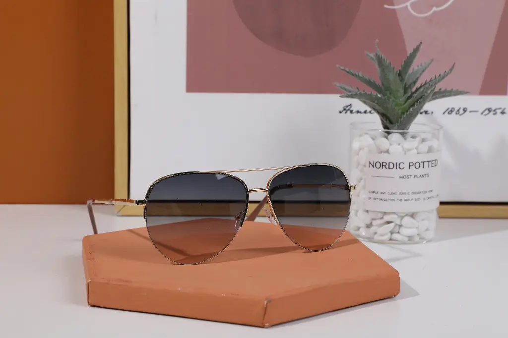 Air force pilot metal men's sunglasses -