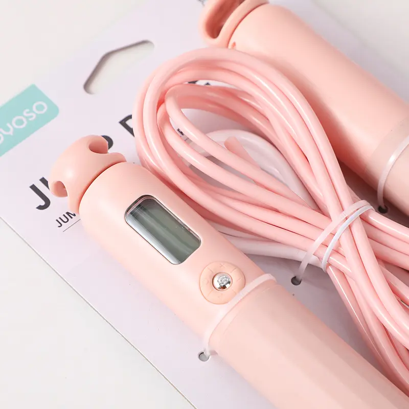 Electronic counting jump rope with dual-
