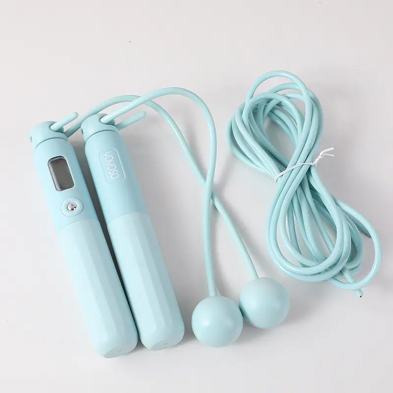Electronic counting jump rope with dual-
