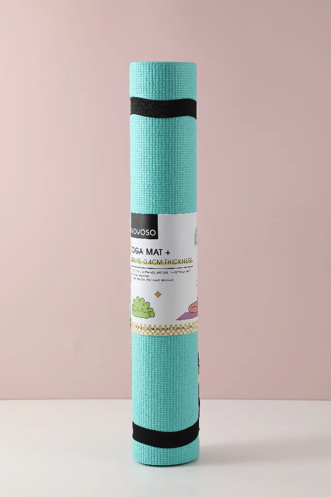 Yoga mat + straps -0.4cm thickness