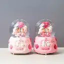 Hand in hand lovers automatic snow spray