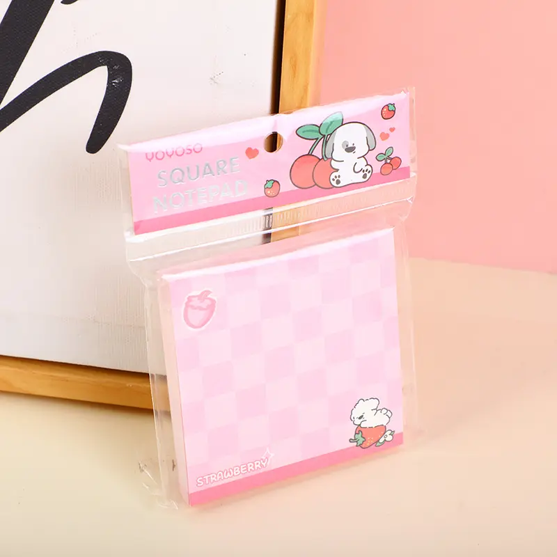 Colourful fruity papi dog square sitcky 