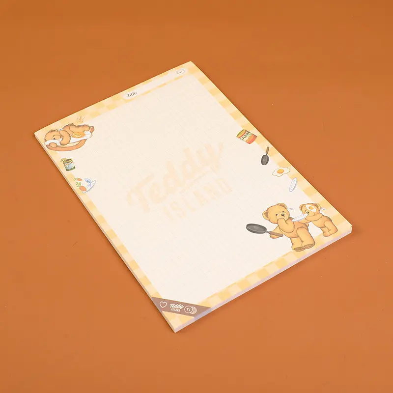 TEDDY ISLAND series note pads A5-colored