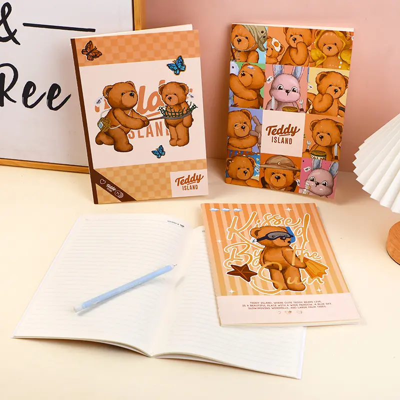 TEDDY ISLAND series suture notebook B5 (