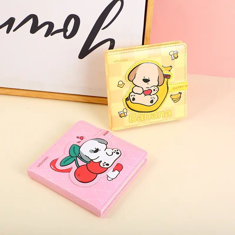 Colourful fruity papi dog square magneti