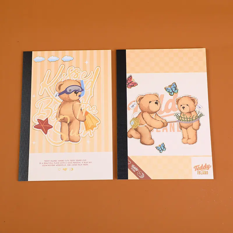 TEDDY ISLAND series binding notebook A5-