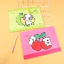 Colourful fruity papi dog drawing book A