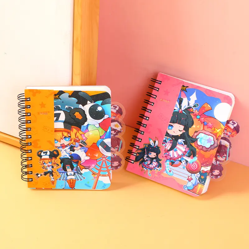 AOTU World-PVC bookmark coil notebook A6