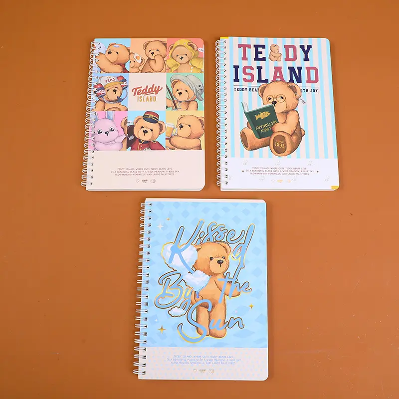 TEDDY ISLAND series coil notebook A5-hor