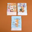TEDDY ISLAND series coil notebook A5-hor