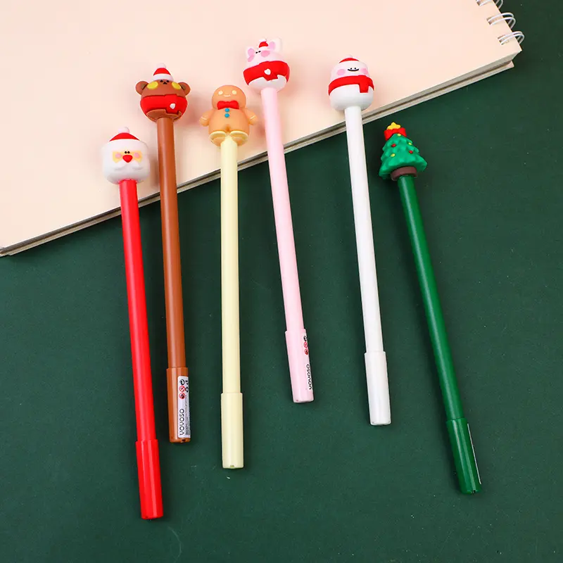 Chirstmas family gel pen-blue