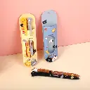 Cat diary gel pen 2pcs-blue