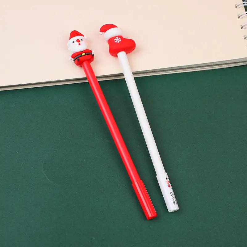 Santa claus gel pen-blue