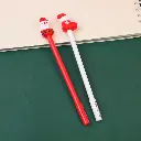 Santa claus gel pen-blue