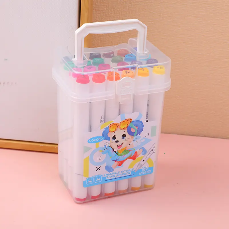 24 Colors Triangle Lever Double-ended Ma