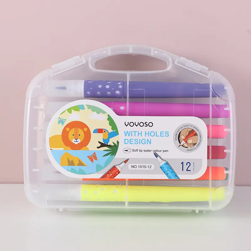  Soft tip water colour pen with holes de