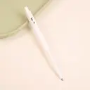 Soft grip white simple gel pen 0.5mm-bla