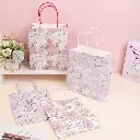 Flowers blossoming vertical kraft paper 