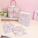 Flowers blossoming vertical kraft paper 