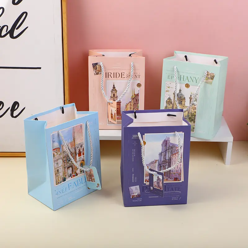 Flipped vertical gift bag-M