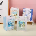 Flower romantic vertical gift bag-S