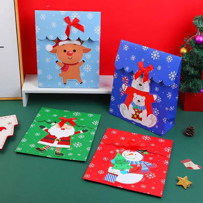 Christmas carnival series flip gift bag-