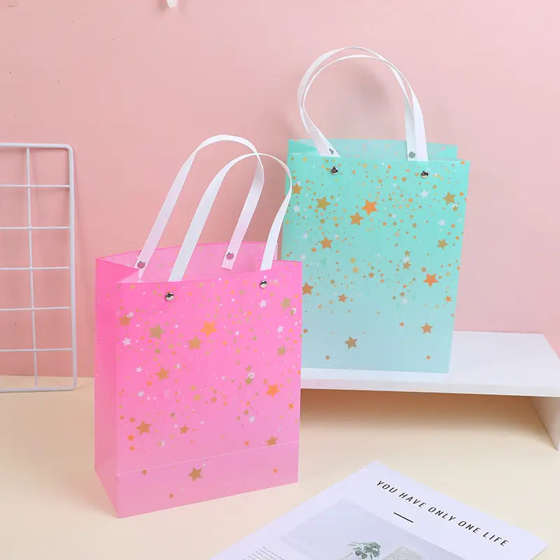 Stars vertical PP gift bag-medium