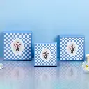 Blue wind chime square gift box L