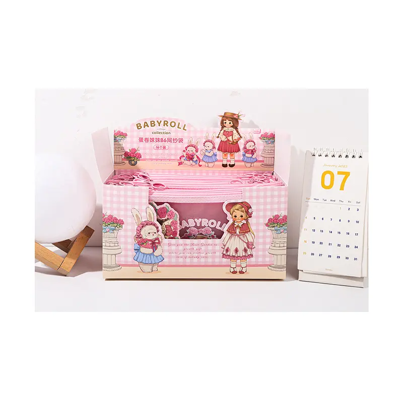 Egg roll sister rose manor mesh file bag