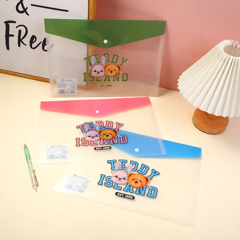 TEDDY ISLAND series PP transparent file 