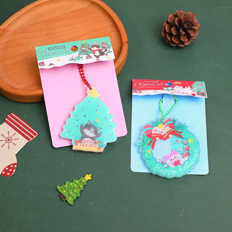 Christmas series acrylic shaking pendant