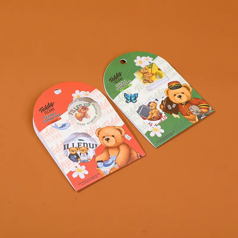 TEDDY ISLAND series happy diary stickers