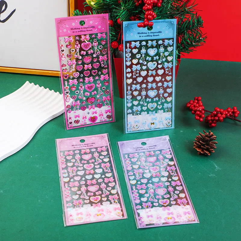 Water drop butterfly crystal sticker