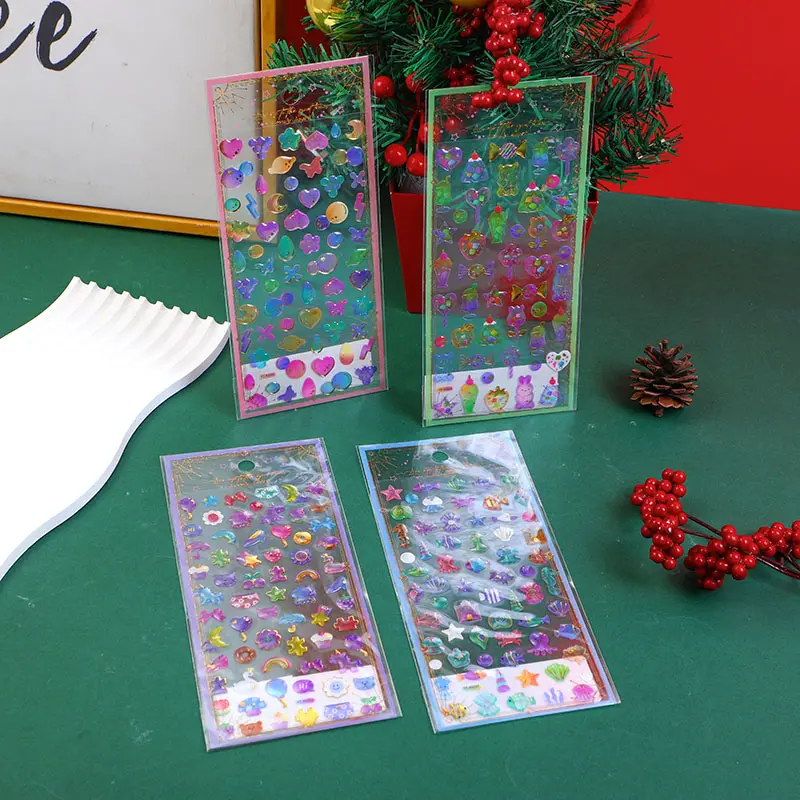 Spring hot stamping crystal sticker