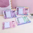 Macaron colour stationery set